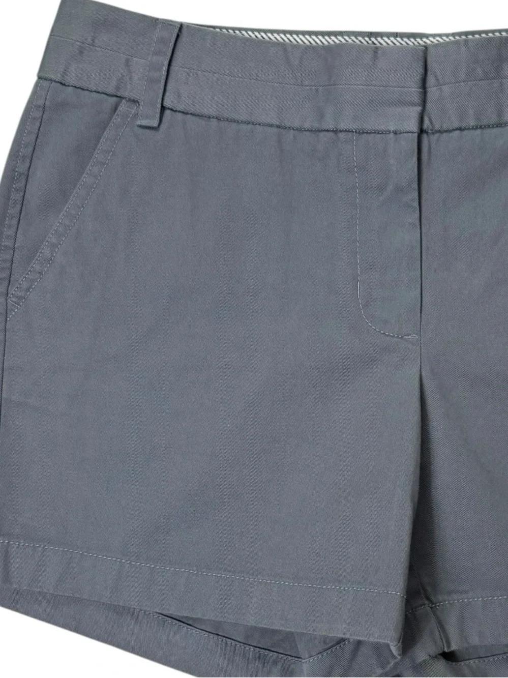 J.Crew Women's Gray Chino Shorts Size 8 Casual Preppy Mid Rise 4.5